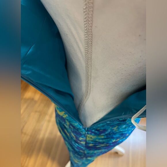 Monique Lhullier watercolor silk dress, size 2 - Picture 5 of 10